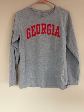Fanatics Gray Heather Tee with Red Logo